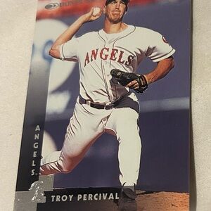 Troy Percival Angels Baseball Card